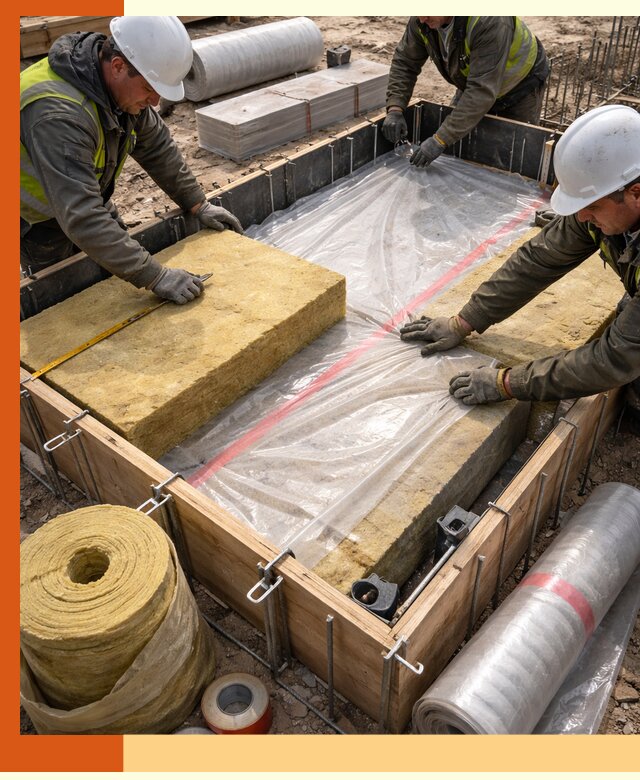 Теплоизоляция опалубки для строительства в Ханты-Мансийске