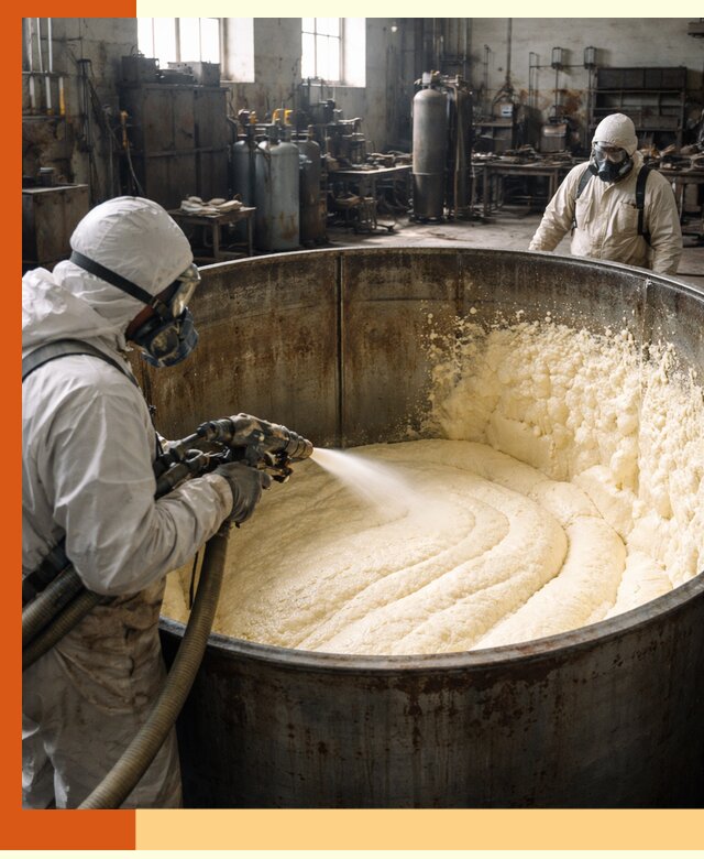 Заливка ппу в емкости с полной изоляцией и герметизацией в Ханты-Мансийске