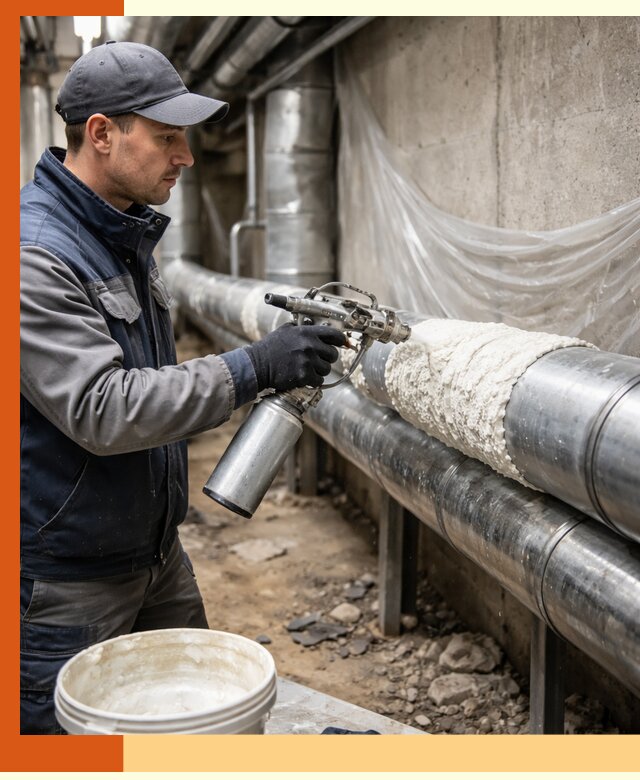 Утепление труб жидкой теплоизоляцией в Ханты-Мансийске