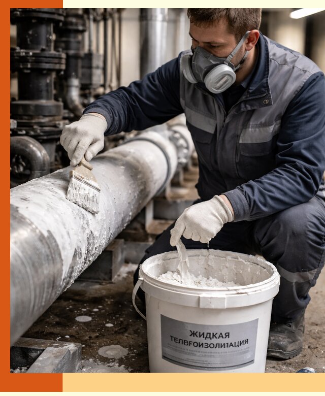 Утепление оборудования жидкой теплоизоляцией в Ханты-Мансийске