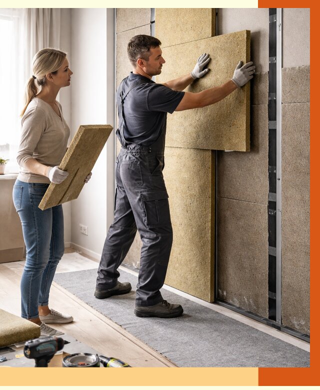 Профессиональная шумоизоляция квартиры в Ханты-Мансийске от 7657 руб. за м2 | ТепломастерХнт