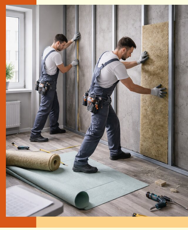 Шумоизоляция квартиры под ключ в Ханты-Мансийске — профессионально и гарантированно