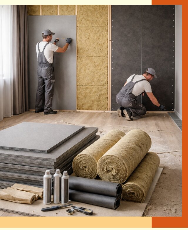 Шумоизоляция дома в Ханты-Мансийске от 4594 руб/м2 — комплексная звукоизоляция под ключ | ТепломастерХнт