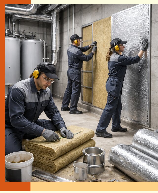 Шумоизоляция котельной в Ханты-Мансийске: профессиональный монтаж и материалы