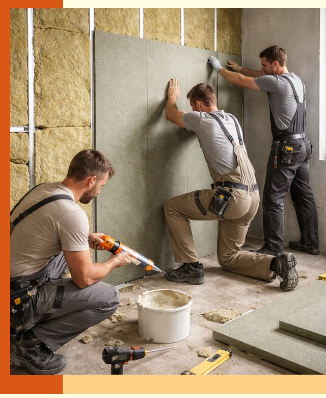 Профессиональная шумоизоляция стен в Ханты-Мансийске для квартир и домов