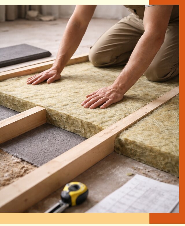 Шумоизоляция пола в Ханты-Мансийске от 1276 руб./м² — профессиональная звукоизоляция | ТепломастерХнт