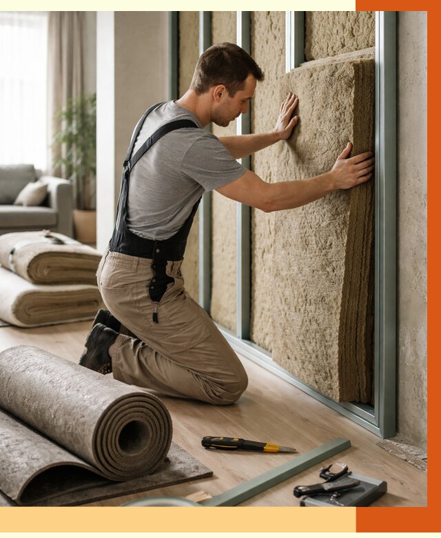 Шумоизоляция перегородок в Ханты-Мансийске от 1684 руб. за м2 — ТепломастерХнт