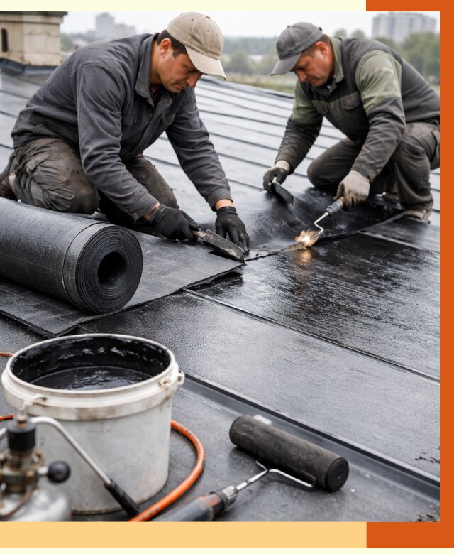 Гидроизоляция фальцевой кровли в Ханты-Мансийске от 7657 руб. под ключ | ТепломастерХнт
