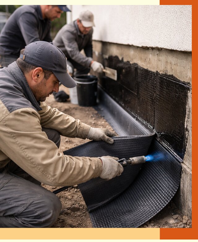 Гидроизоляция цоколя и отмостки в Ханты-Мансийске от 8678 руб. — ТепломастерХнт