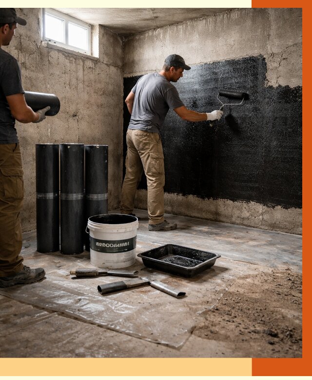 Гидроизоляция подвала в Ханты-Мансийске от 3573 руб. под ключ | Профессионально — ТепломастерХнт