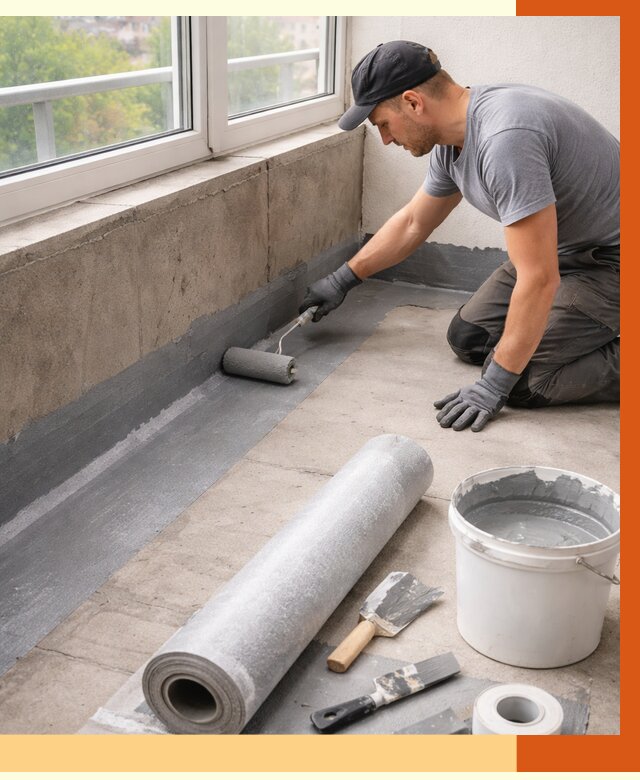 Профессиональная гидроизоляция балкона в Ханты-Мансийске от 4288 руб. | ТепломастерХнт