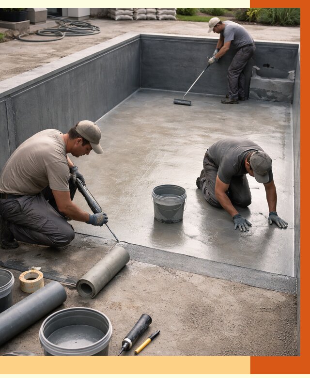 Профессиональная гидроизоляция бассейна в Ханты-Мансийске от 6636 руб. за м2 | ТепломастерХнт