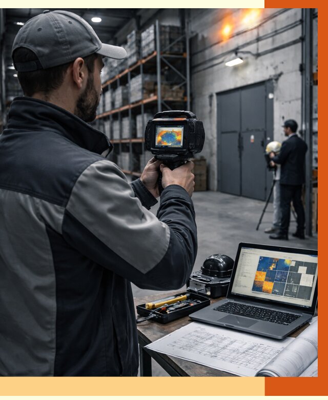 Тепловизионное обследование склада в Ханты-Мансийске от 6636 руб. | ТепломастерХнт