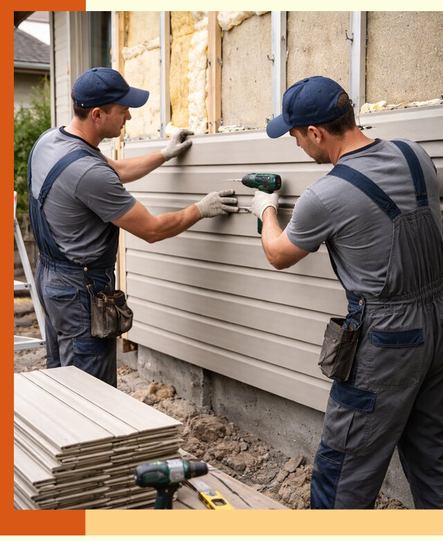 Монтаж сайдинга после утепления в Ханты-Мансийске качественно и надежно